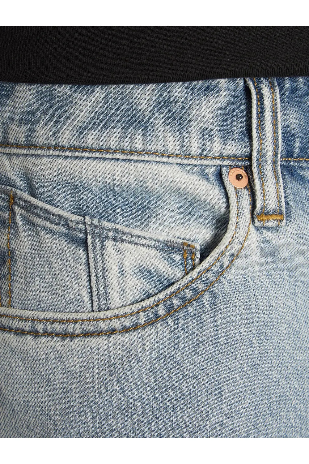 Volcom Solver Denim Jeans Heavy Worn Faded