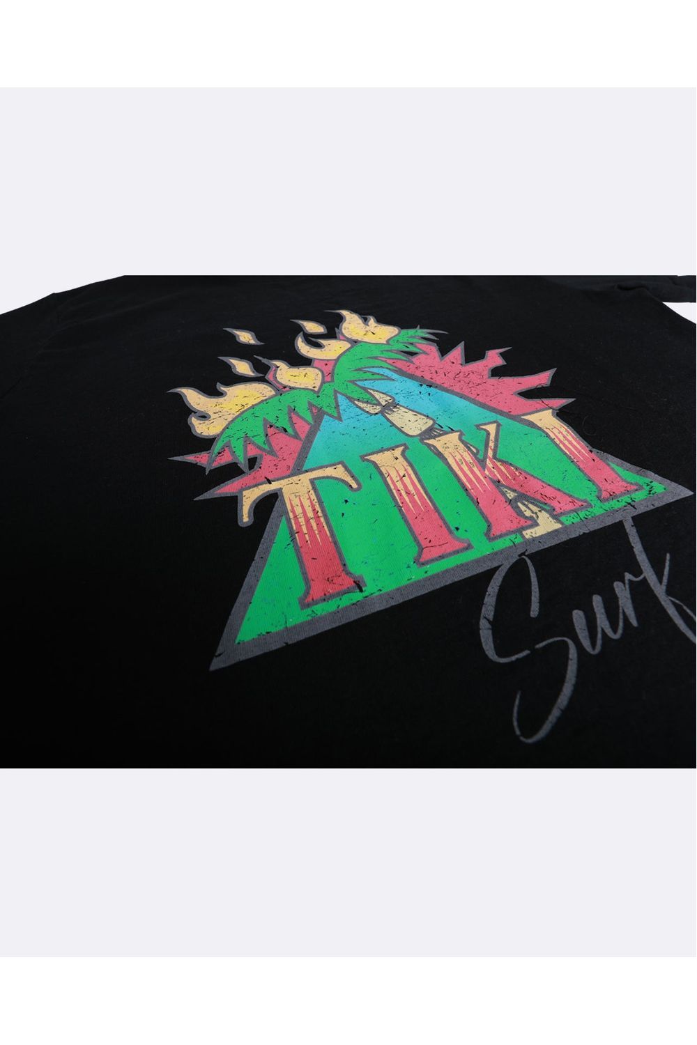 Tiki Burning Palm Short Sleeve T-Shirt