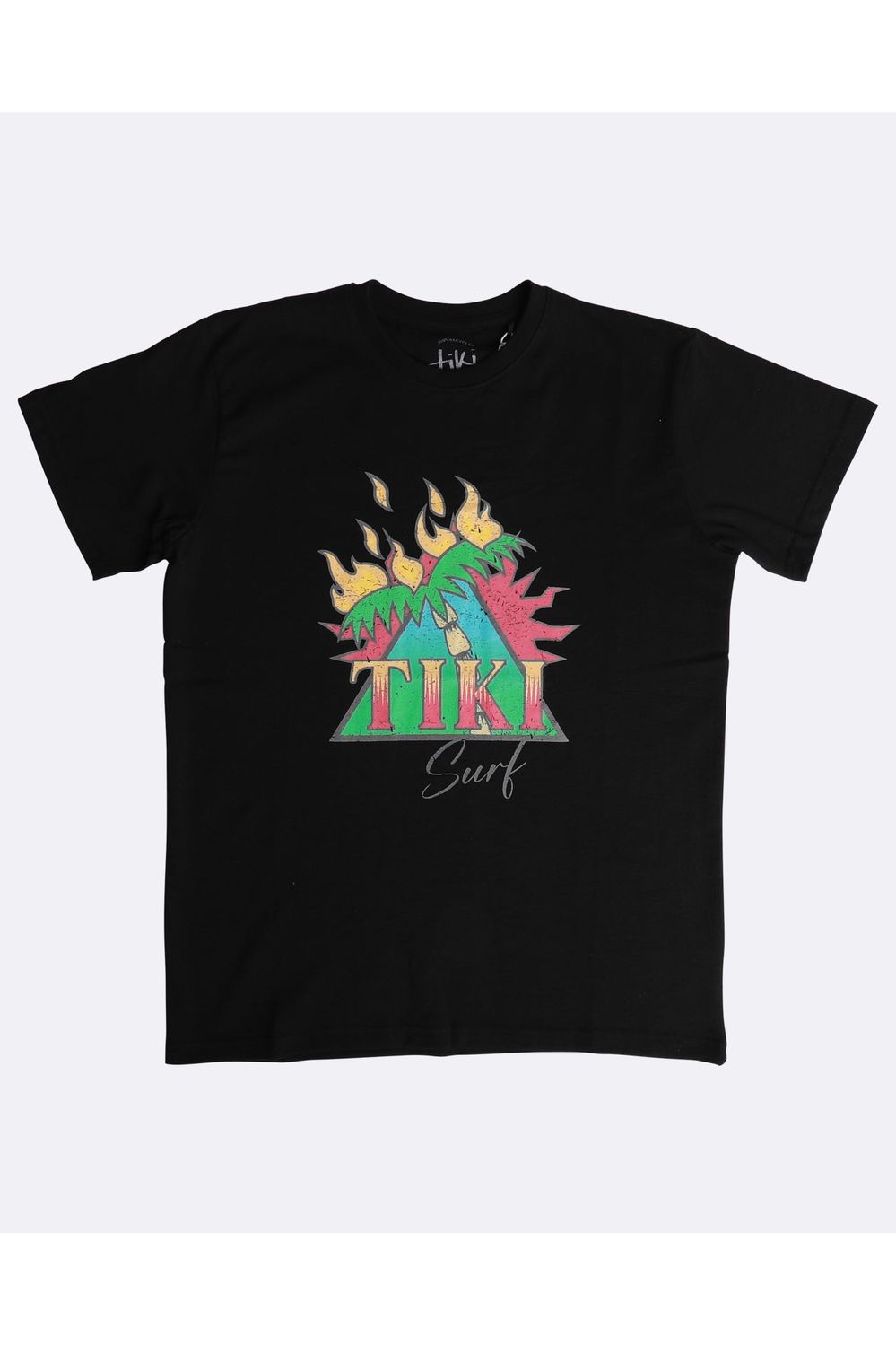 Tiki Burning Palm Short Sleeve T-Shirt
