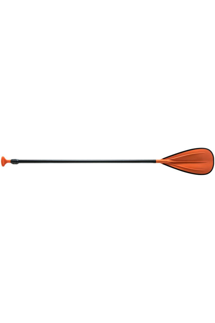 2 Pce Adjustable Floating Paddle - Black Aluminium Shaft + Orange Plastic Blade