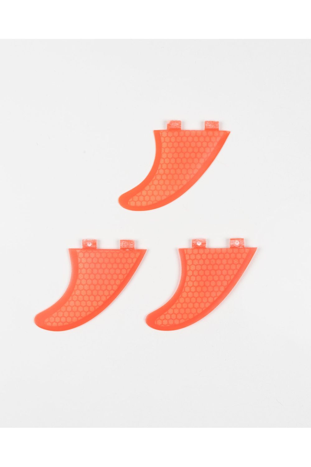 Two Tab Fin - Set 3 - Honeycombe - Red
