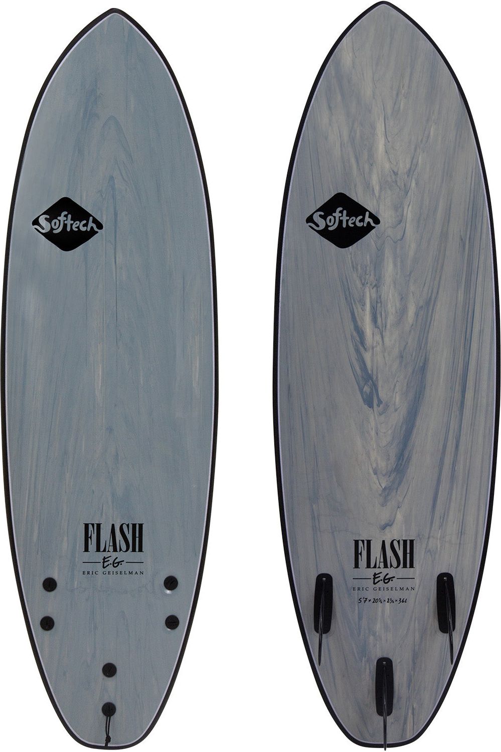 Softech Flash Eric Geiselman FCS II Grey Marble Surfboard