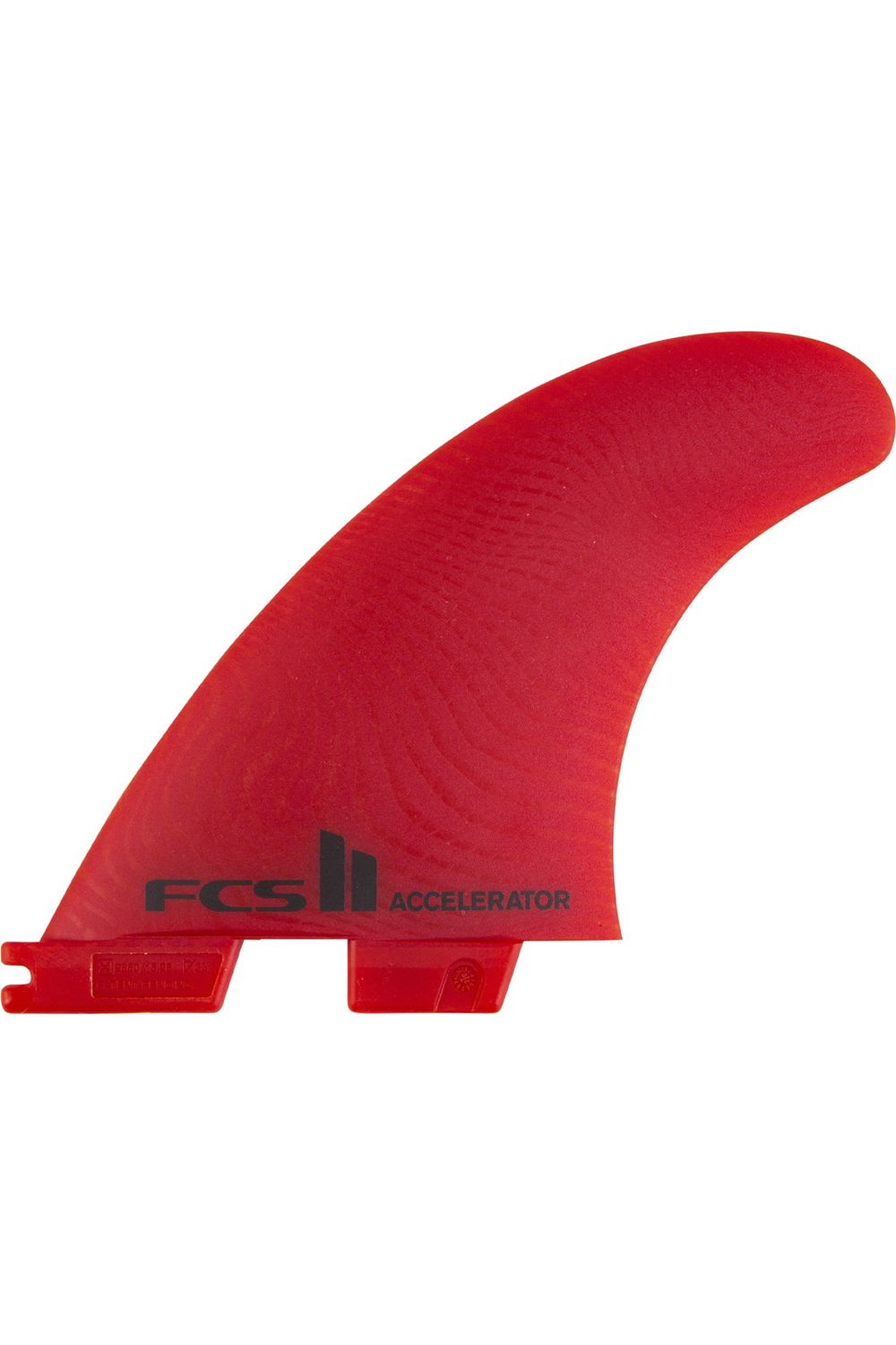 FCS II Accelerator Neo Glass Medium Red Tri Fins