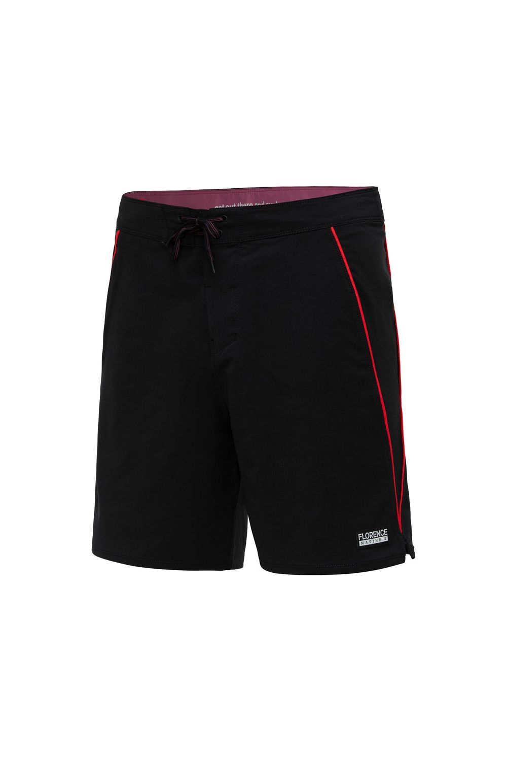 Florence Marine X Burgee Gamma Outline Boardshort Black