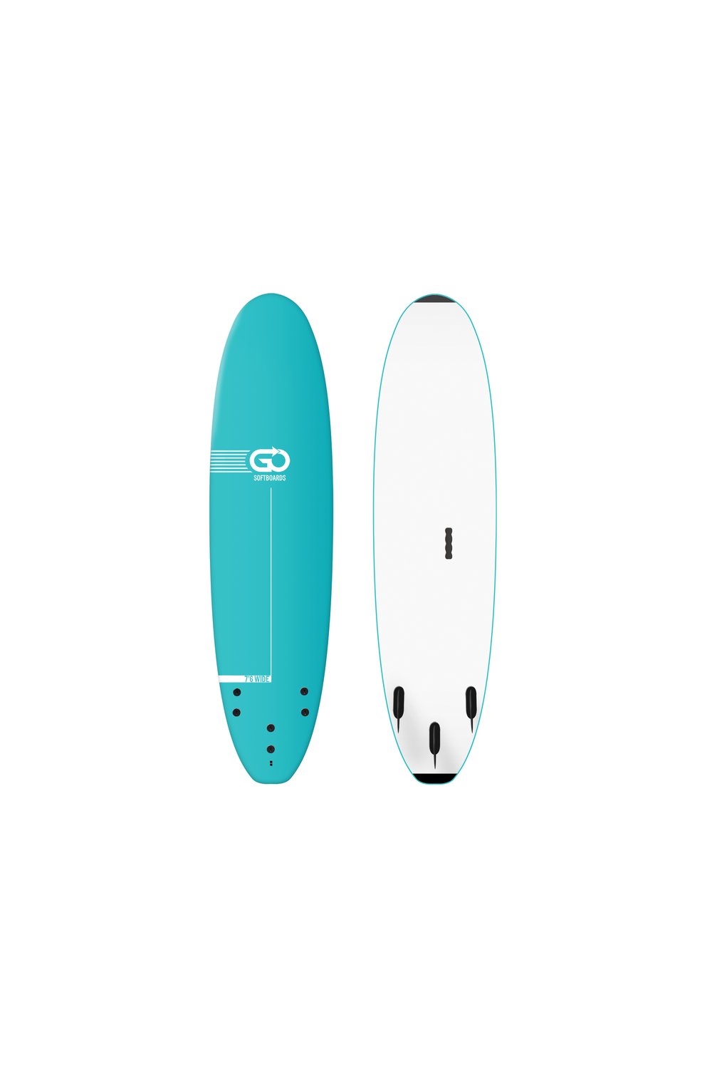 GO Softboard 7'6 Green White