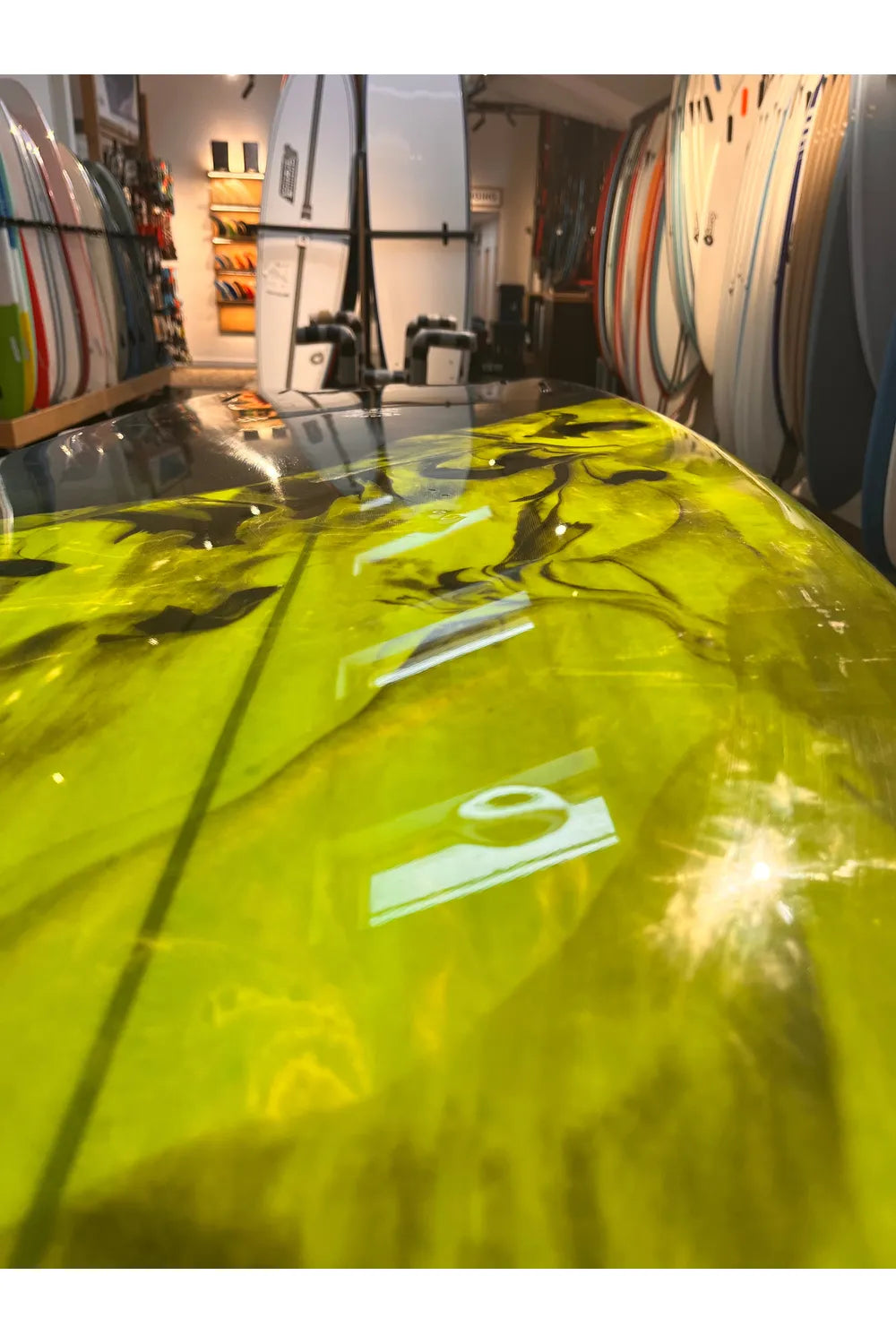 Seduction Surfboards x Demons of Doom Killers Ishfish 5'6 Green Black