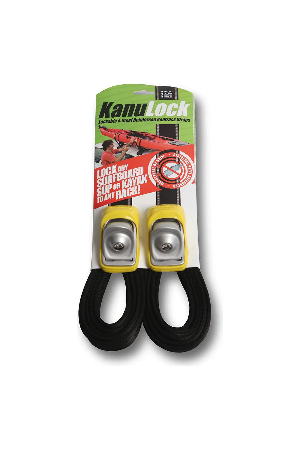 Kanulock Lockable Tiedown Strap Set