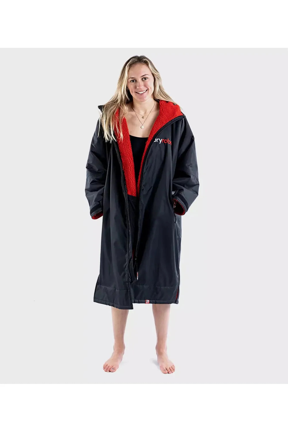 Dryrobe Advance Long Sleeve Black /Red