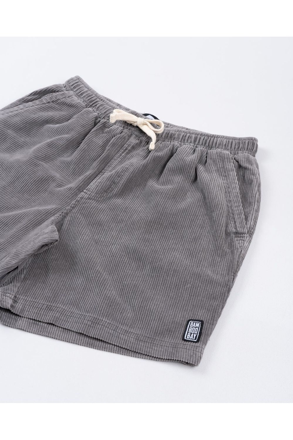 Bamboobay Cord Shorts in Grey Studio image front