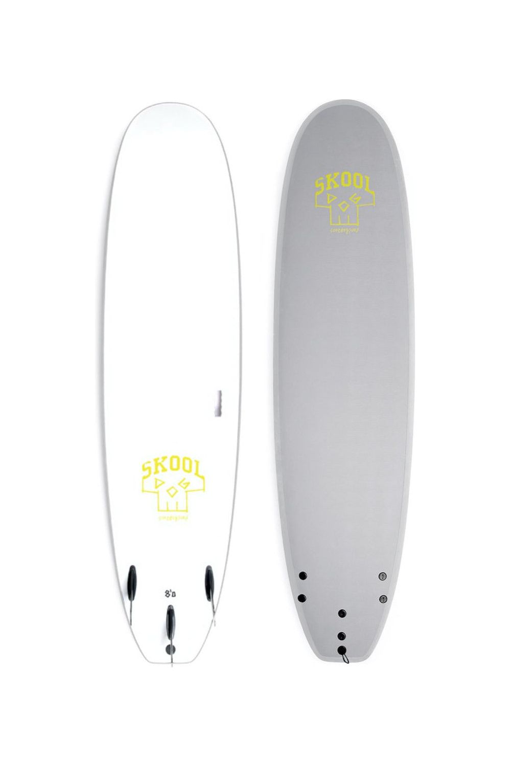 Soft Dog Skooldog 8' Surfboard With Future Thruster Fins