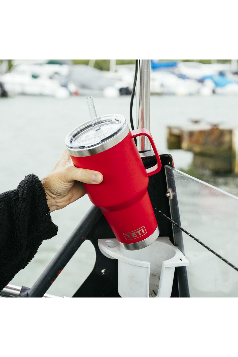 Yeti Rambler 20 Oz Travel Mug Rescue Red