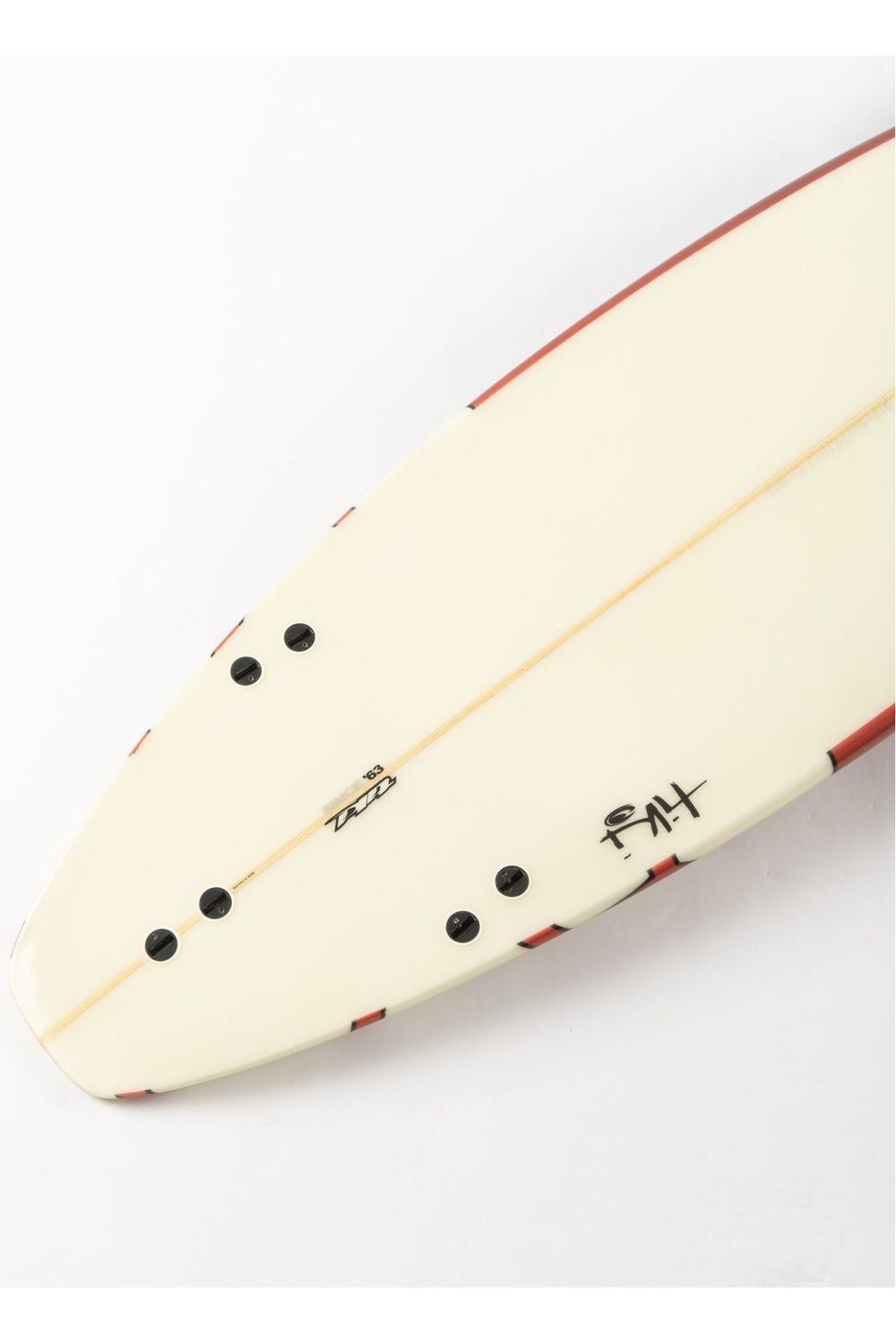 6'2 Tiki Gloss And Polish Shortboard Red Custom Surfboard