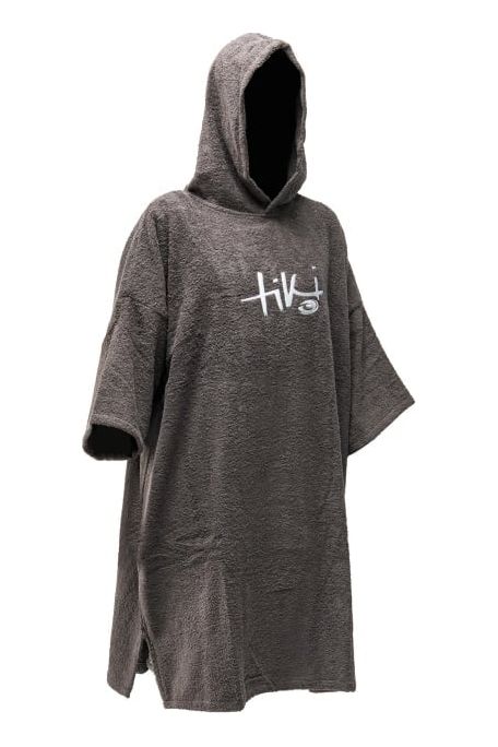 Tiki Adults Hooded Change Robe Grey