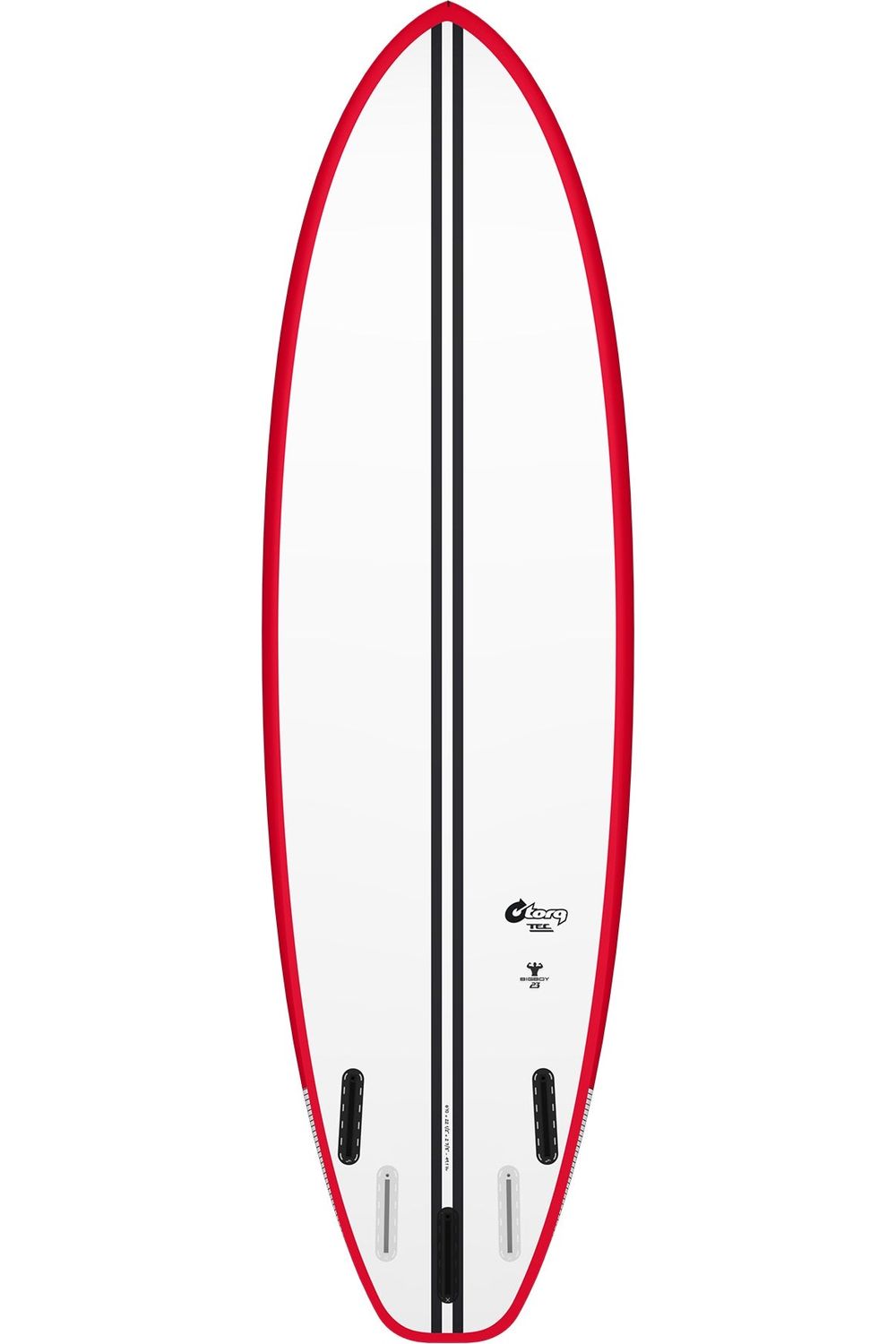 Torq TEC BigBoy23 Surfboard in Red/White