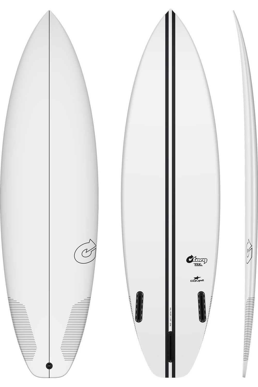 Torq TEC Comp 2 Surfboard White