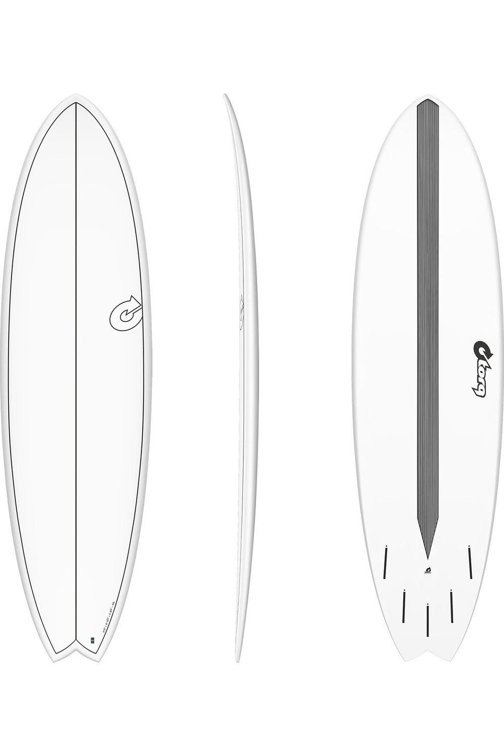 Torq TET Mod Fish Carbon Strip White