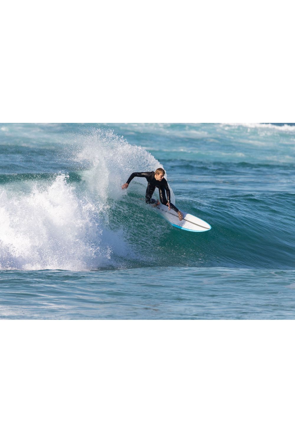Torq TET Mod Fun Surfboard with Carbon Strip In Miami Blue