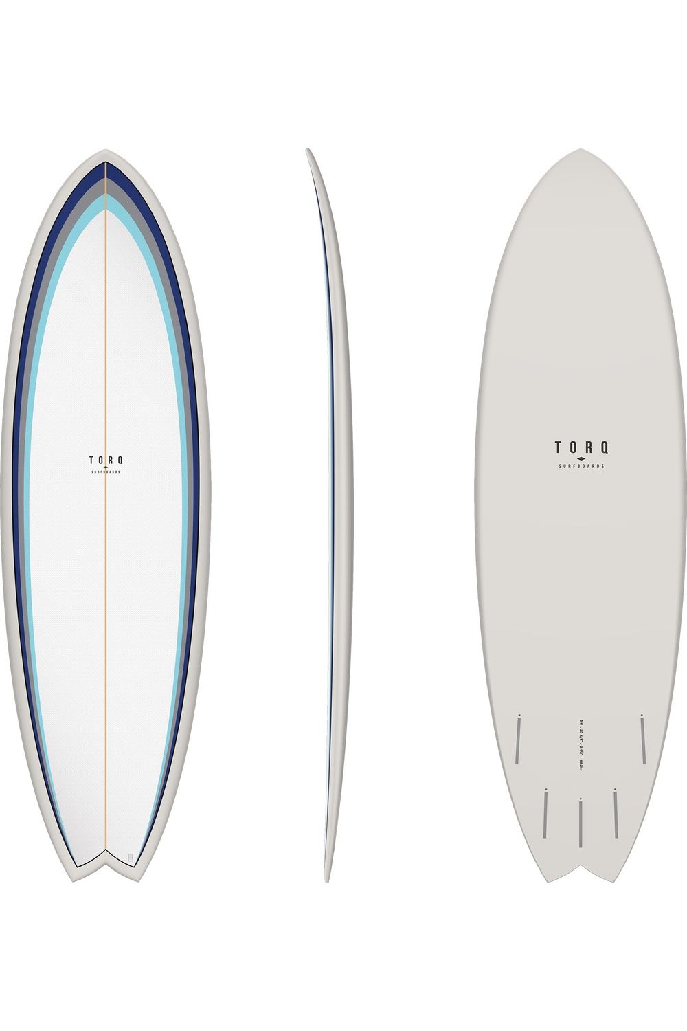Torq TET Mod Fish Surfboard With Classic Nose Arrow Pattern