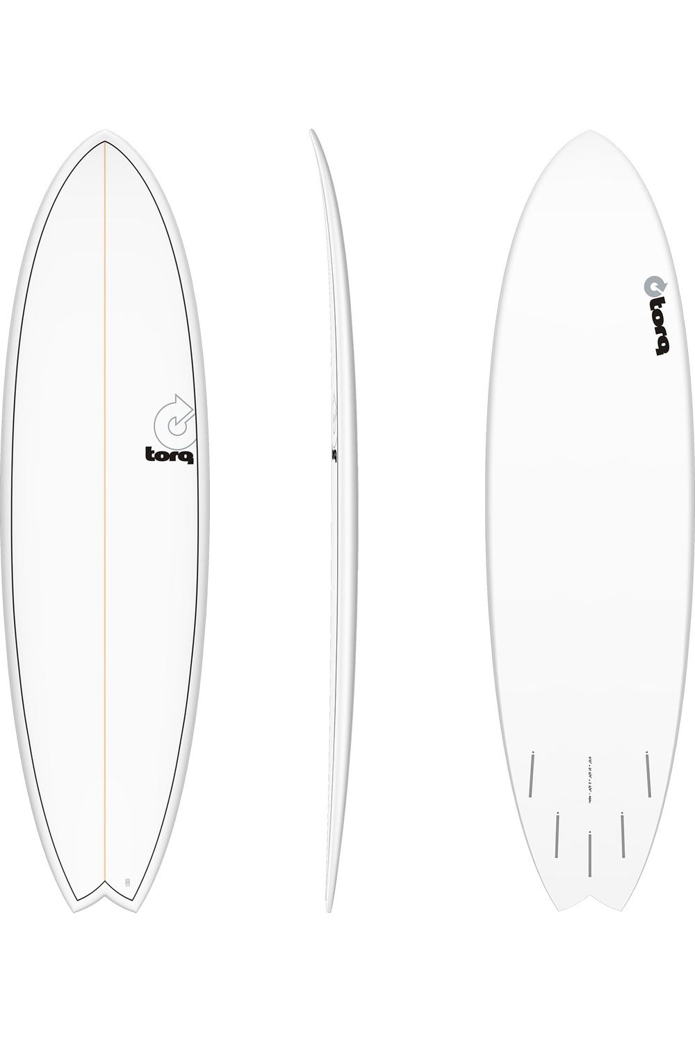 Torq TET Mod Fish Pinline White Surfboard