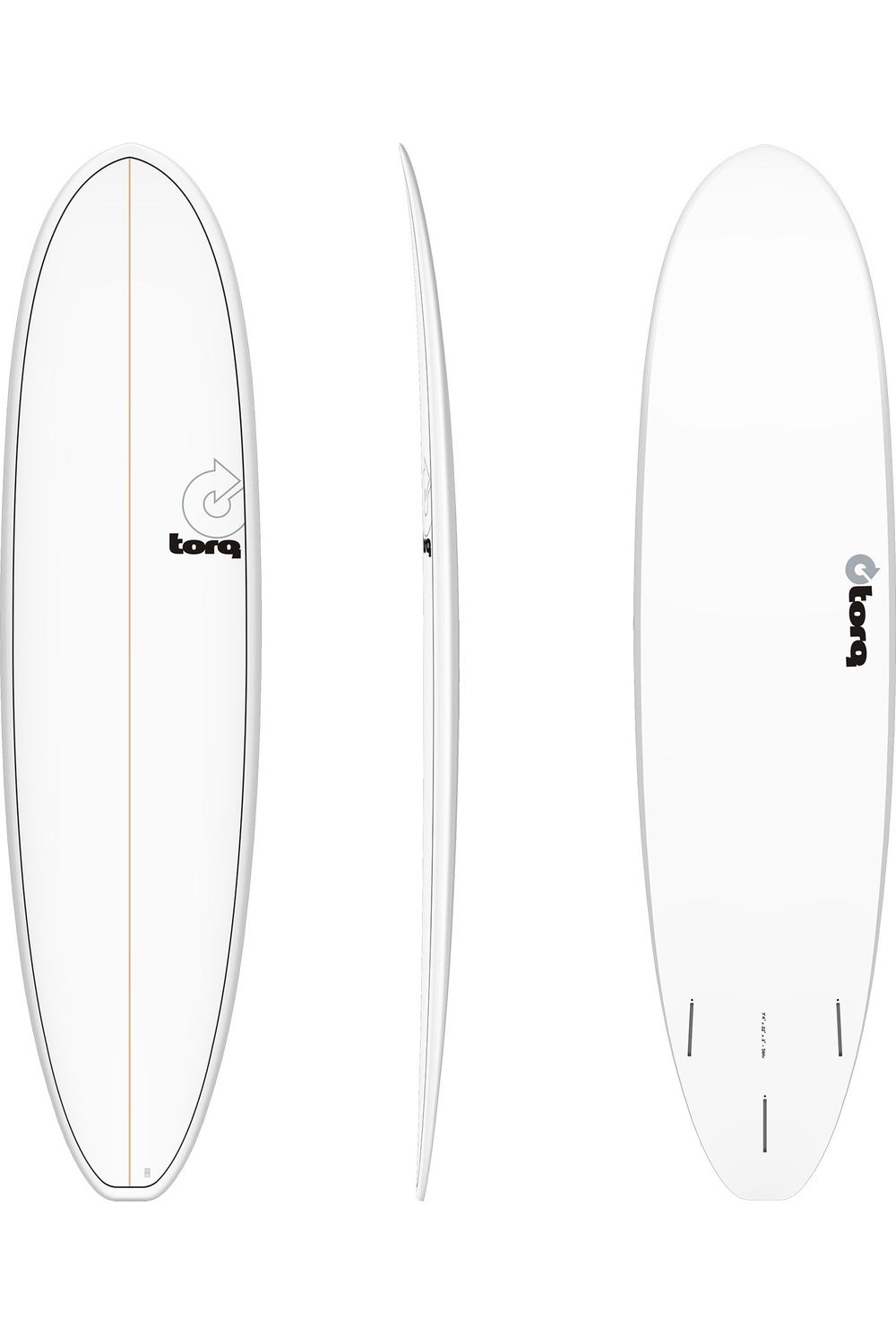 Torq TET Mod Fun V+ Surfboard in Pinline White