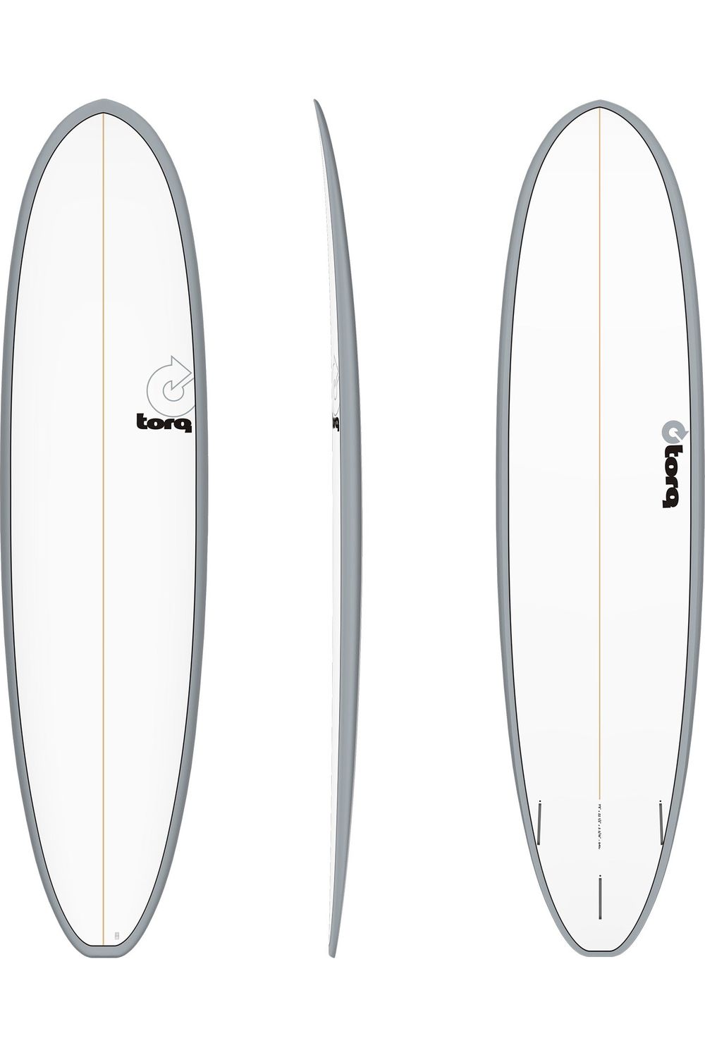 Torq TET Mod Fun V+ Surfboard with Rail Grey