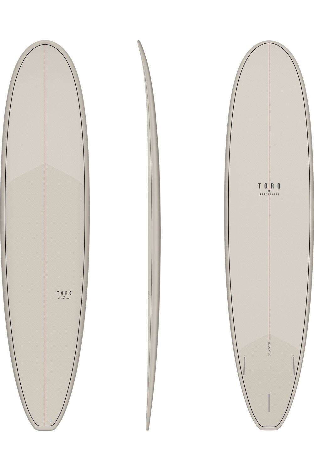 Torq TET Long Classic Pattern Surfboard In Light Stone