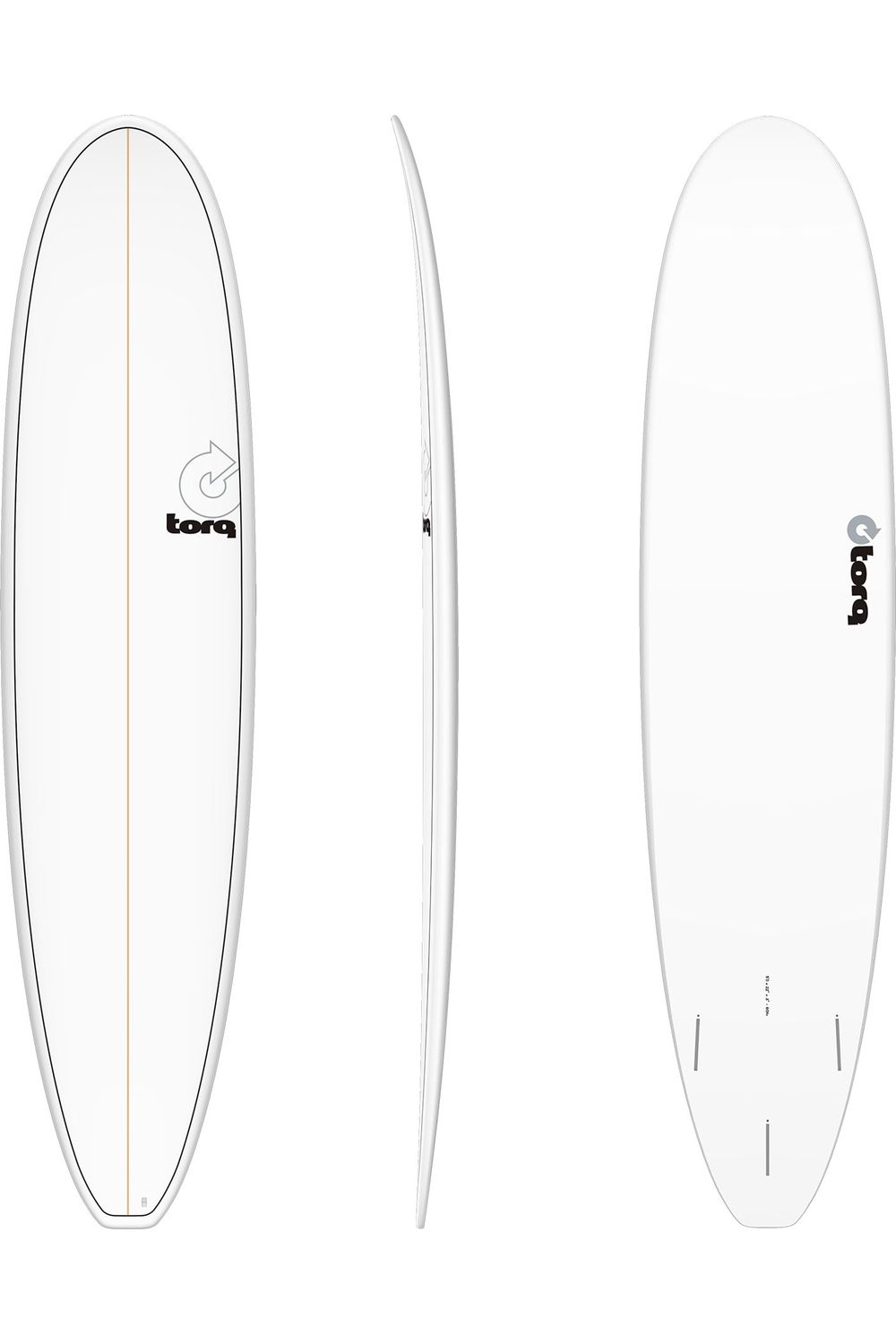 Torq TET Long Surfboard in Pinline White