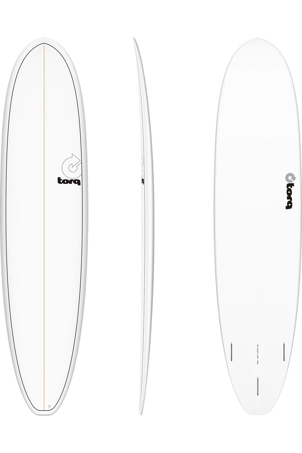 Torq TET Mod Fun V+ Surfboard in Pinline White