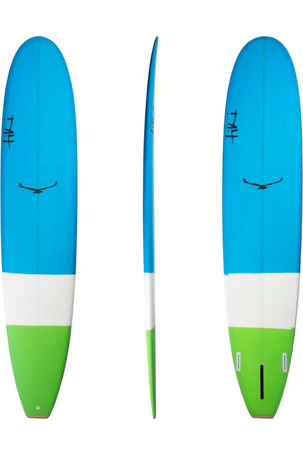 Tiki Custom Long Board Blue Green