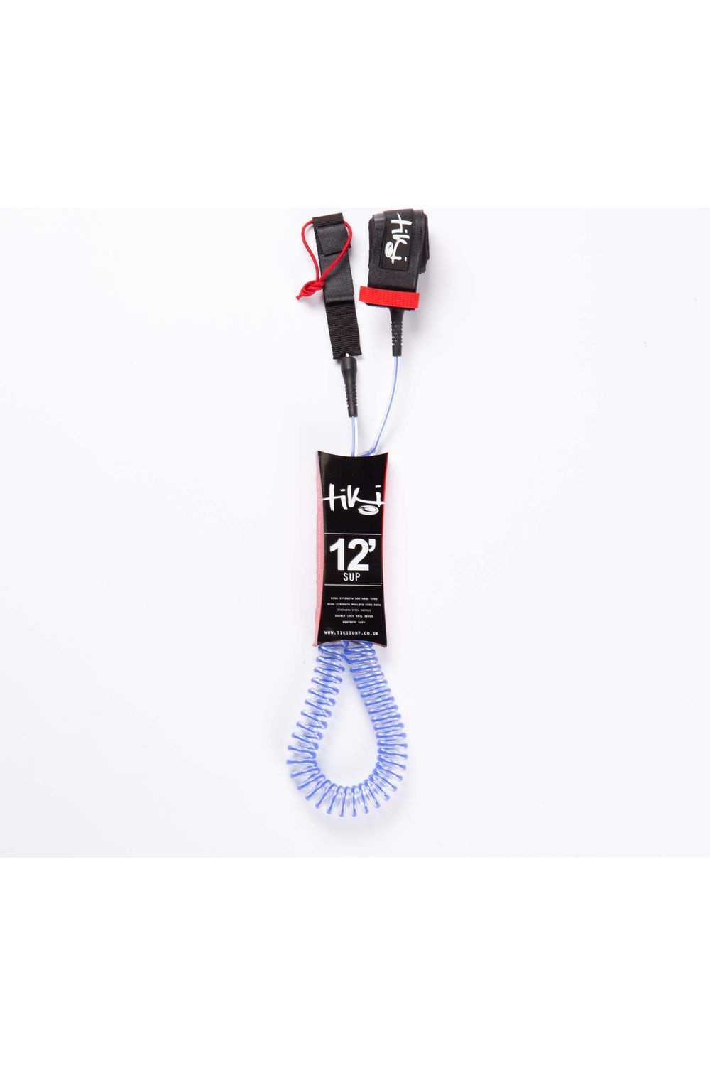 Tiki 12' Sup Coil 2 Swivel Leash Blue