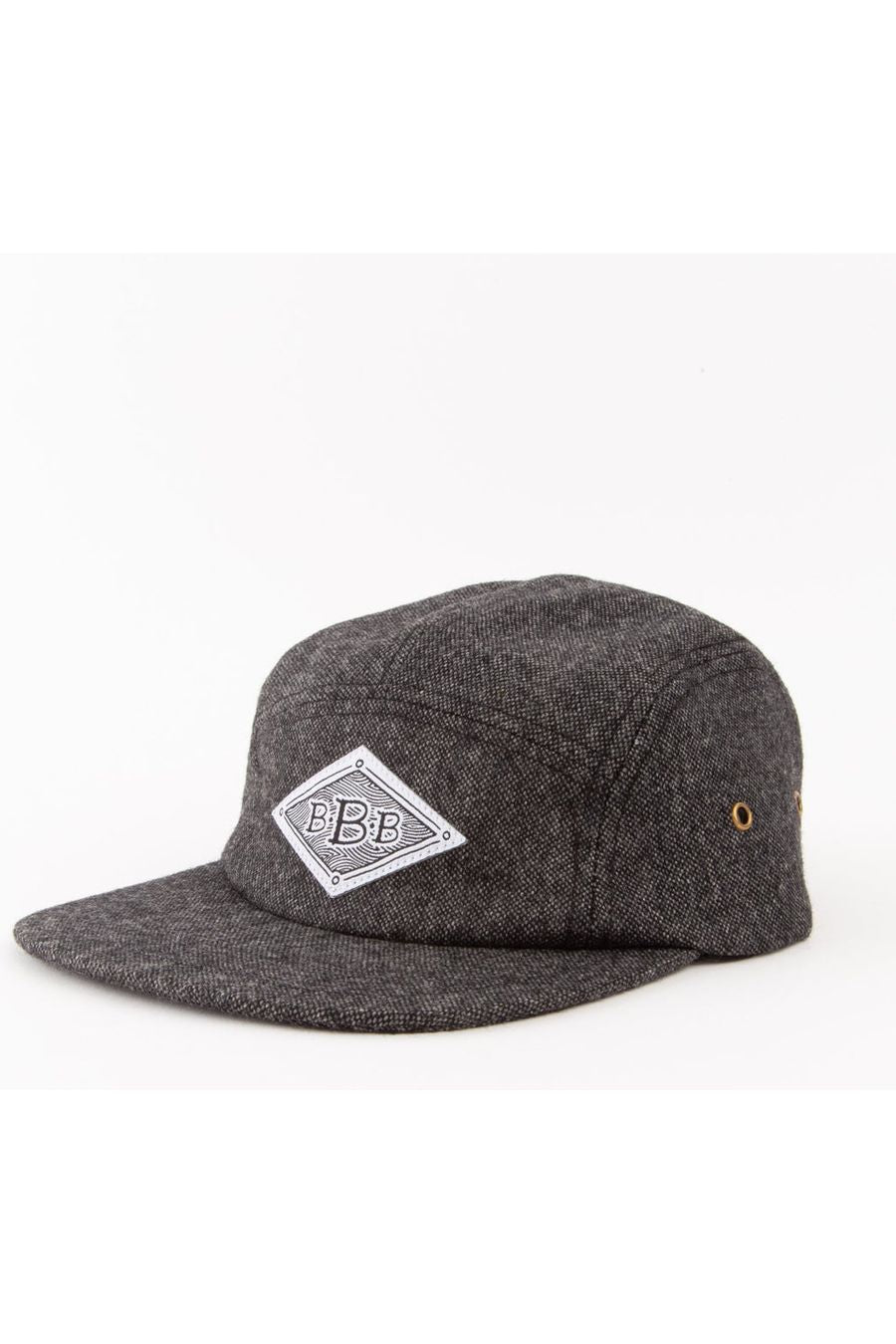 BamBooBay 3Bs 5 Panel Cap Black