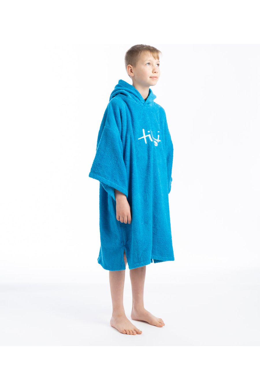 Tiki Junior Hooded Change Robe Blue