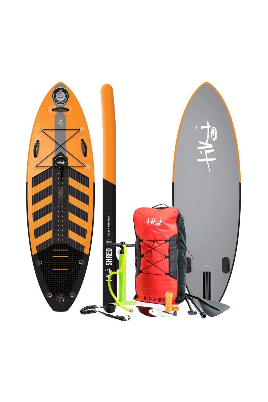 Tiki 8'0 Shred Inflatable SUP + Accessories Pack with Paddle