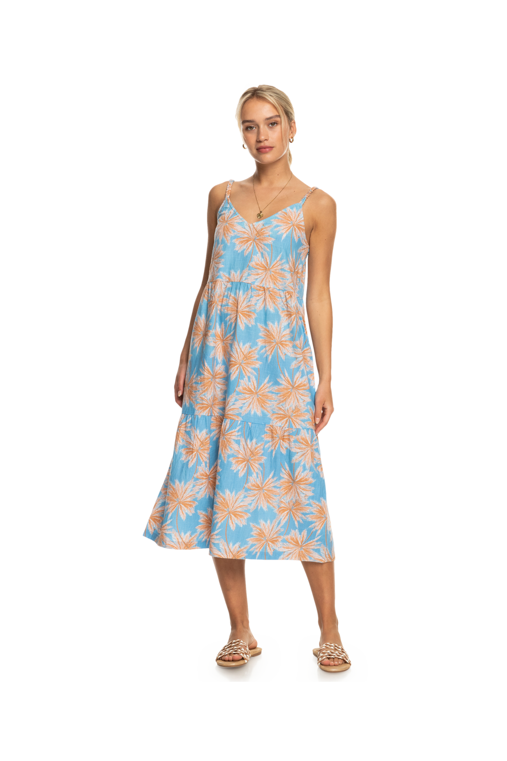 Roxy Waiting Line Printed Dress