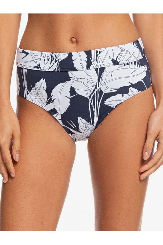 Roxy Printed Beach Classics Mid Waist Bikini Bottoms