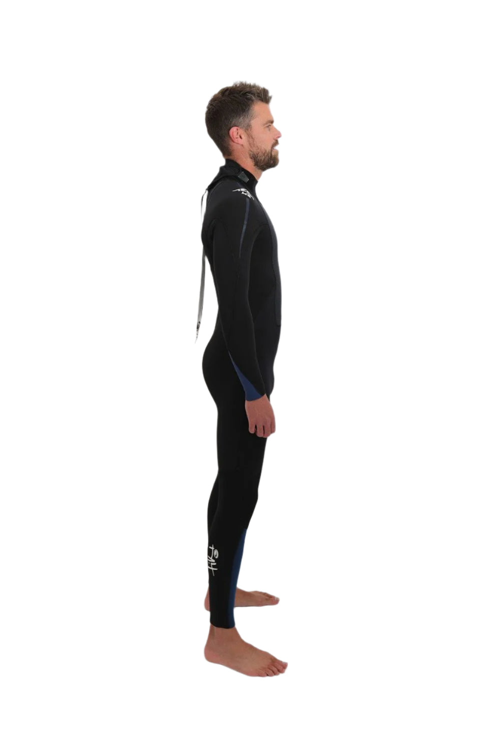 Tiki Mens Tech 5/4/3 GBS Wetsuit - Back Zip - Black/Blue