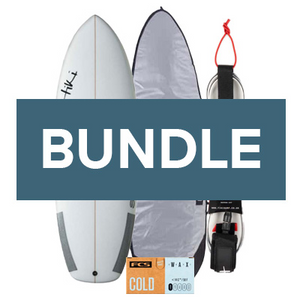Buy a Surfboard (Tiki, Torq or Kore), get 50% off a Board Bag/Sock (Tiki or Roam) and Leash (Tiki or Roam), plus a free block of wax.